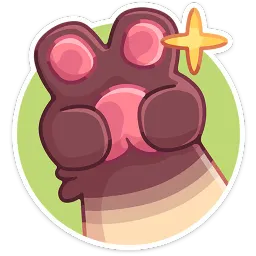 Лапки-царапки ВКонтакте, Анастасия Юхновец Telegram sticker pack