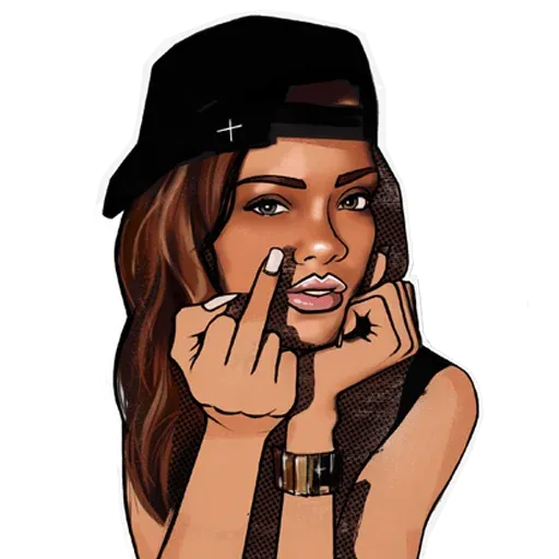 Sexy girl sticker 37