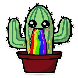 Кактус sticker 3