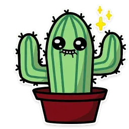 Кактус sticker 4