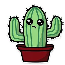 Кактус sticker 5