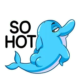 Дельфин sticker 9