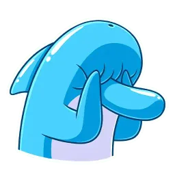 Дельфин sticker 10