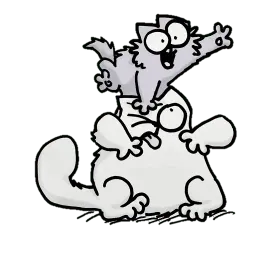 simon's cat sticker 2