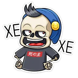 Скелетоха Telegram sticker pack