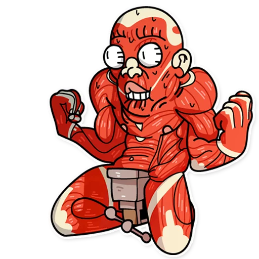 Dave the Nudist sticker 11