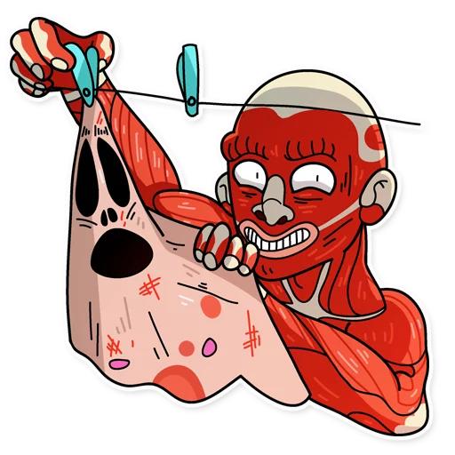 Dave the Nudist sticker 12