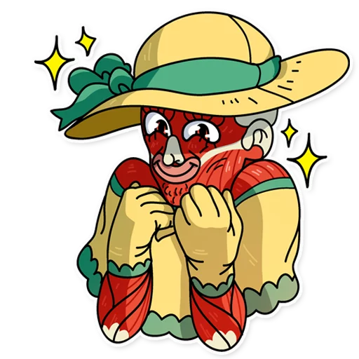 Dave the Nudist sticker 6