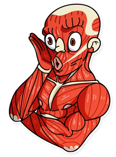 Dave the Nudist sticker 8