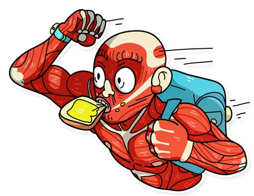 Dave the Nudist sticker 10