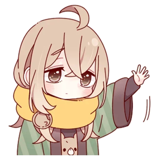 Скромная тян @nyasticks Telegram sticker pack
