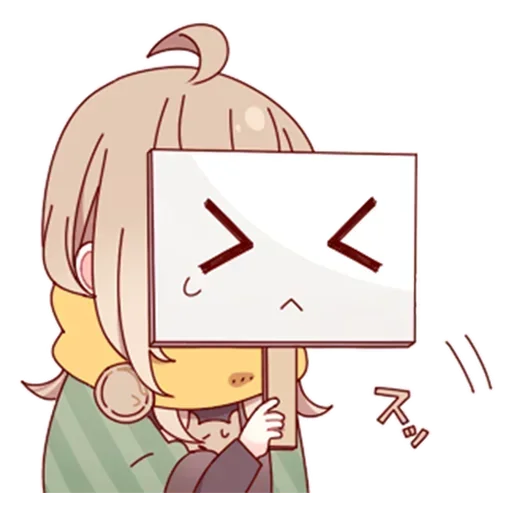 Скромная тян @nyasticks sticker 11