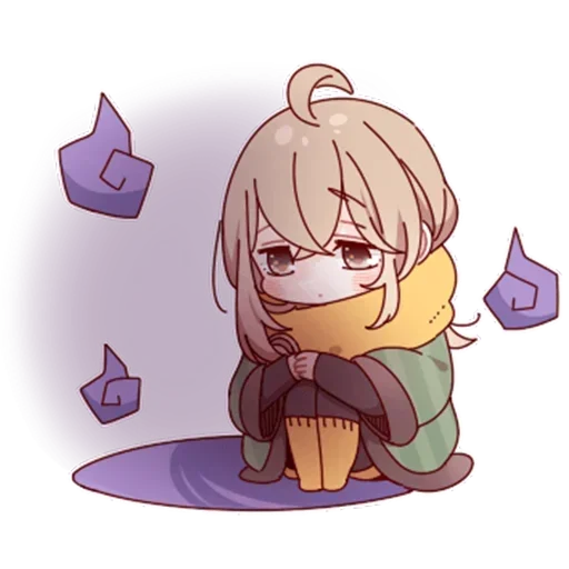 Скромная тян @nyasticks sticker 4