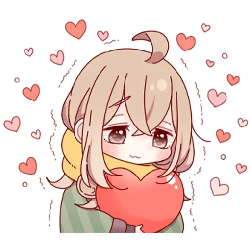 Скромная тян @nyasticks sticker 7