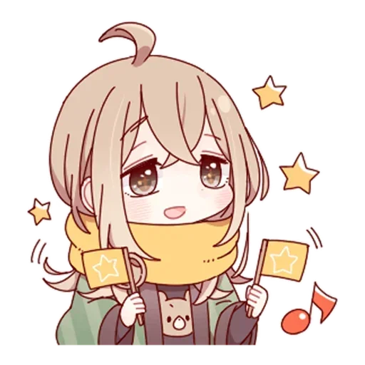 Скромная тян @nyasticks sticker 9
