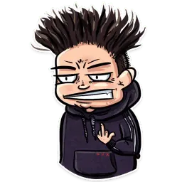 Курящий парень sticker 11