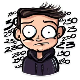Курящий парень sticker 6