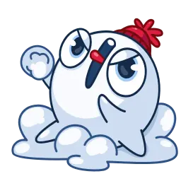 Снежок sticker 6