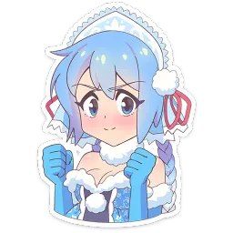 Снегурочка Юко Анастасия Кощевец sticker 4