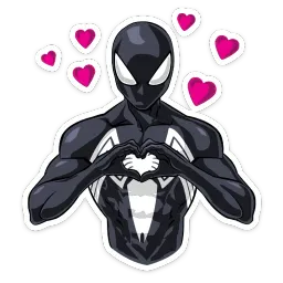 Человек-Паук. Костюм Симбиот Telegram sticker pack