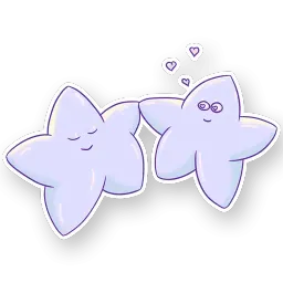 Влюблённые звёздочки Telegram sticker pack