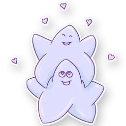 Влюблённые звёздочки sticker 2