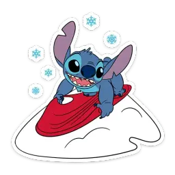 Стич и Новый год sticker 2