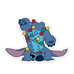 Стич и Новый год sticker 11