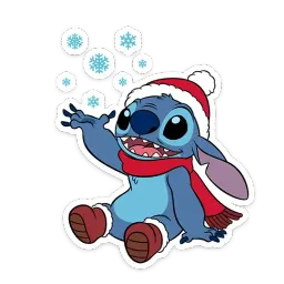 Стич и Новый год sticker 7