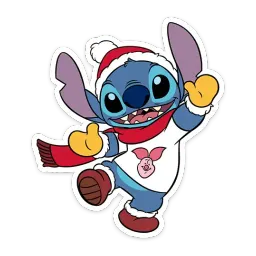 Стич и Новый год sticker 8