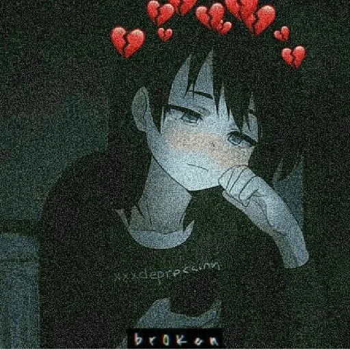 Anime sad:(: sticker 12