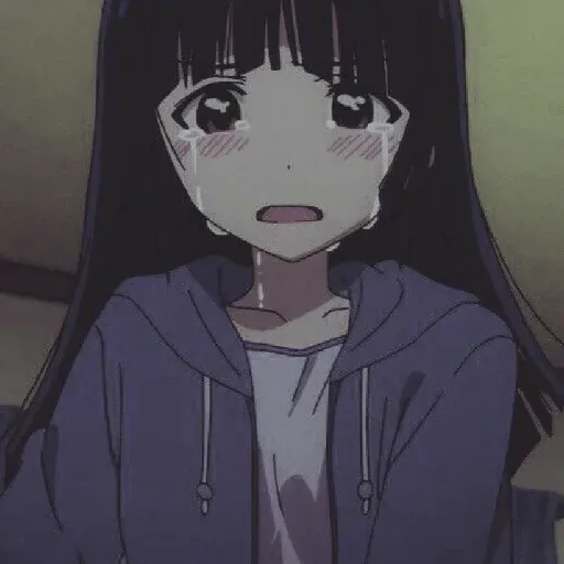 Anime sad:(: sticker 22