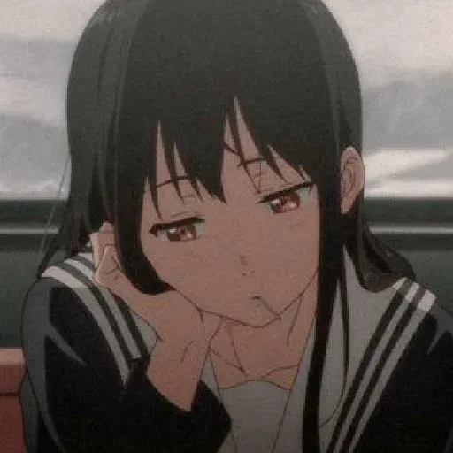 Anime sad:(: sticker 27