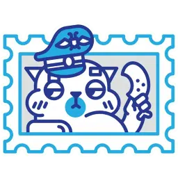 Postage stamp sticker 6