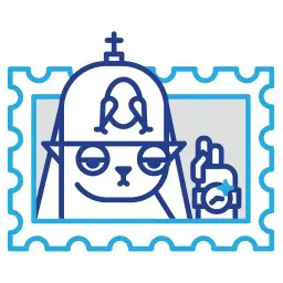 Postage stamp sticker 7