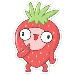 Клубничка sticker 3