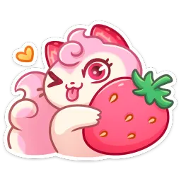 Клубничка Душечка Дарья Тюсенкова Telegram sticker pack