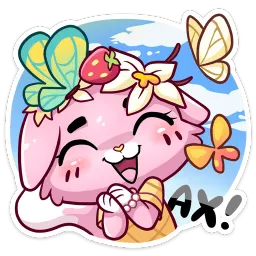 Клубничная Ванилька Ирина Брэдкэт sticker 4