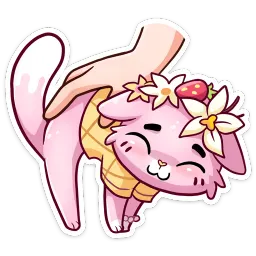 Клубничная Ванилька Ирина Брэдкэт sticker 5