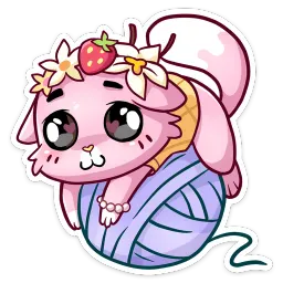 Клубничная Ванилька Ирина Брэдкэт sticker 6