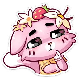 Клубничная Ванилька Ирина Брэдкэт sticker 7
