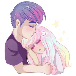 Небесная любовь Telegram sticker pack