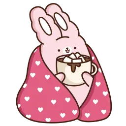 Кролик Супчик розовый sticker 2