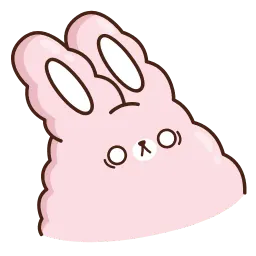 Кролик Супчик розовый sticker 6
