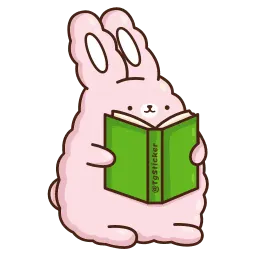 Кролик Супчик розовый sticker 7