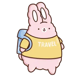 Кролик Супчик розовый sticker 8
