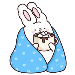 Кролик Супчик белый sticker 2