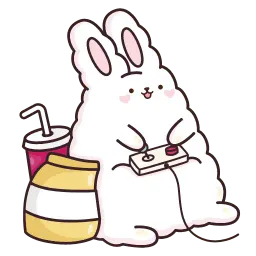 Кролик Супчик белый sticker 11