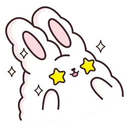 Кролик Супчик белый sticker 9