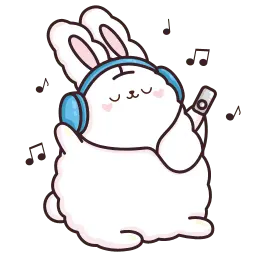 Кролик Супчик белый sticker 10